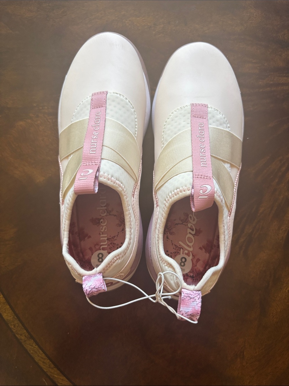 ™ Clove Slip-On Athletic Shoes - Pink & Cream